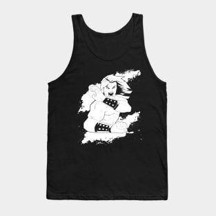 Liu Kang MK Ink (White) Tank Top